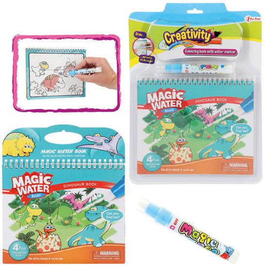 Toi-toys Malbuch, Kunststoff, 20 × 25 cm, mehrfarbig, ab 3 Jahren, inkl. Stift