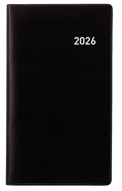 Biella Planer Paris Agenda – 1 Monat/2 Seiten, geheftet, 7,5 × 12,6 cm, 15 Monate Okt–Dez, mehrsprachig, PEFC
