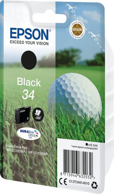 Epson Tintenpatrone 34, Schwarz, 350 Seiten