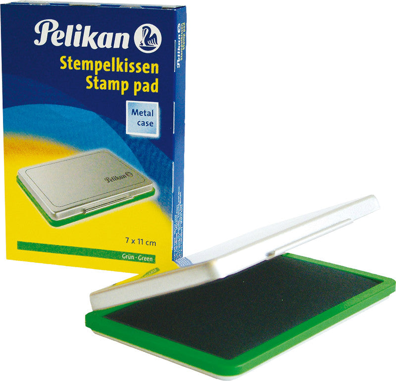 Pelikan Stempelkissen – Metall, 110 × 70 mm, Grün