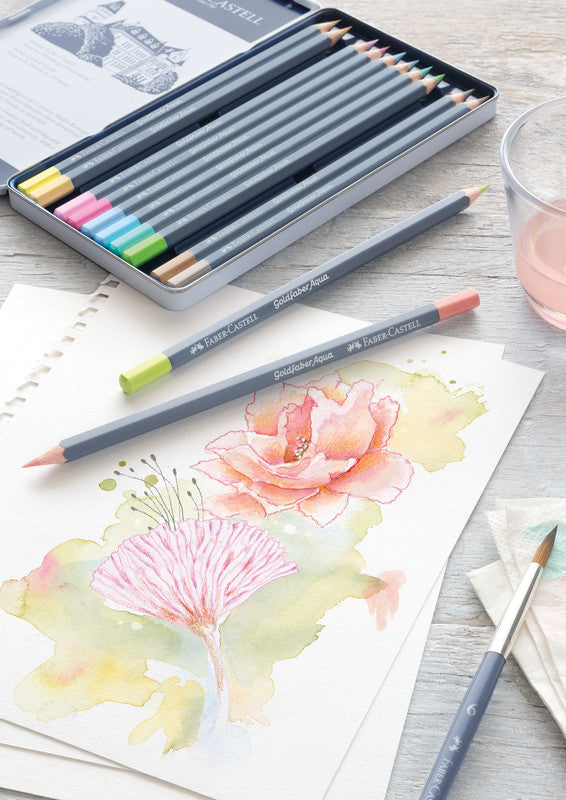 Faber-Castell Goldfaber Aqua Aquarellfarbstifte – 36 Farben, Ø 3,3 mm