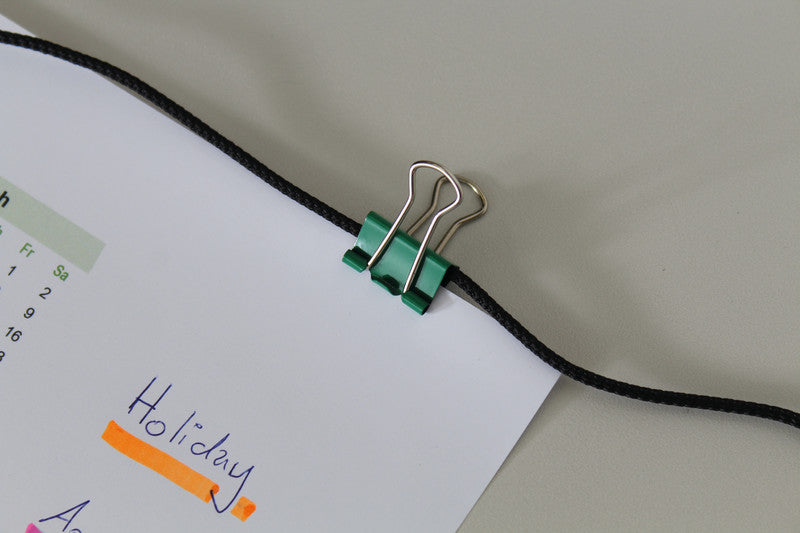 Q-CONNECT Büroklammern – Foldback-Clips – 19 × 8,3 mm – Metall – farbig assortiert – 10 Stück