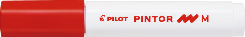 Pilot Kreativ-/Pigmentmarker – rot, 1 Stk., deckend, wasserfest – für viele Oberflächen