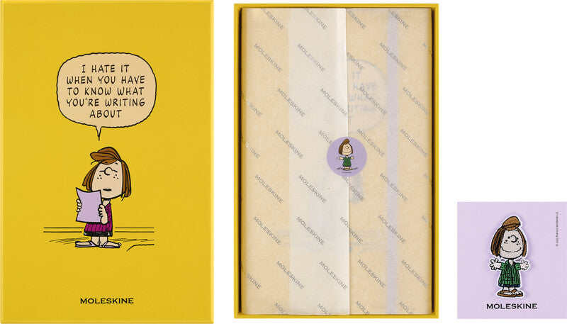 Moleskine Notizbuch Limited Edition PEANUTS, liniert, Leimbindung, Hardcover, 176 Seiten, 100 g/m² – blau