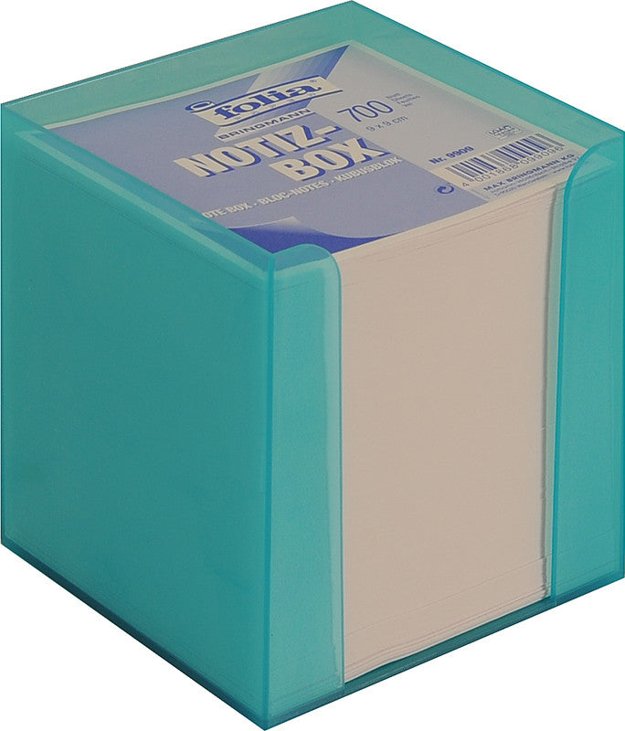 Folia Zettelbox – Kunststoff, sortiert, 95 × 95 mm
