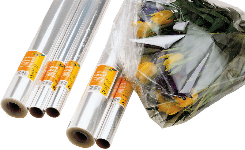 Folia Geschenkfolie Rolle – glasklar – 700 mm × 5000 mm – 17–19 µm