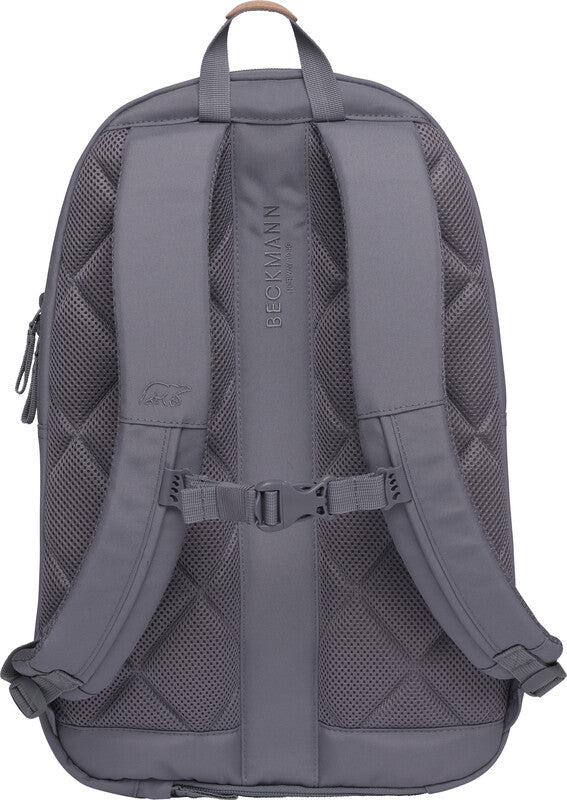 Beckmann Urban Rucksack – Stahlgrau – 30 l – recycelter Bestandteil