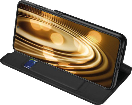 Dux Ducis Booklet-Hülle – für Samsung Galaxy S21 Ultra – schwarz – mit Kartenfach, Magnetverschluss
