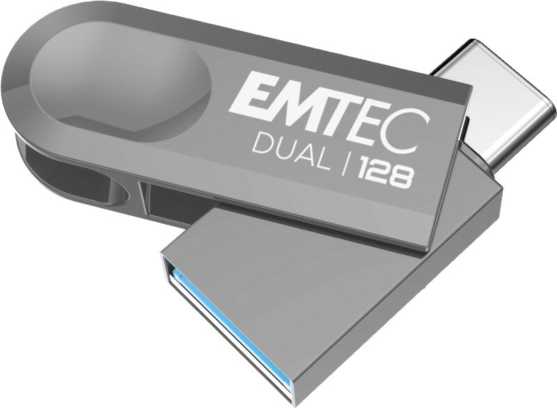 Emtec D280 Dual USB-Stick – 128 GB, USB 3.2