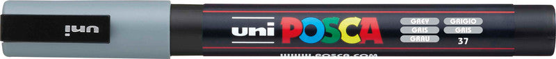 Uni-Ball Non-Permanent-Marker – Rundspitze 0,9-1,3 mm – Grau – Wasserfest