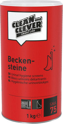 Clean and Clever Smart – Urinalsteine SMA 75 Fruchtig für Toiletten & Pissoirs – 1 kg