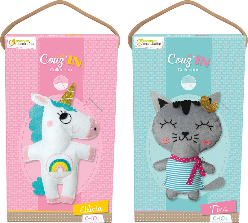 Avenue Mandarine Bastelset Nähen Katze Tina – 6–10 Jahre – 140 × 300 × 50 mm