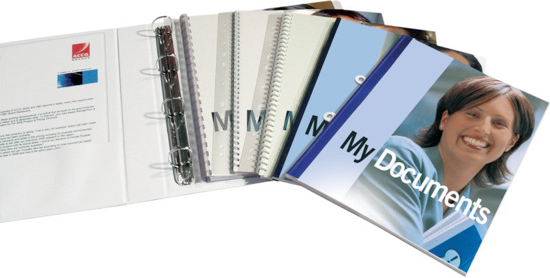 GBC Abheftstreifen – transparent, PP – 100 Stk.