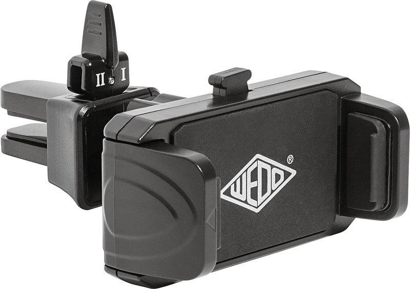 Wedo Kfz-Lüftungsgitter-Klemmhalterung – 55–85 mm, Kunststoff, schwarz