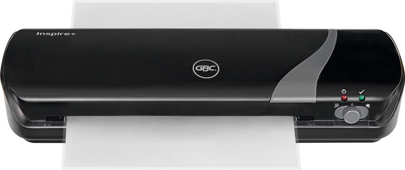 GBC Inspire+ Laminiergerät A4 – 2 Rollen, 75–125 µm, Kaltlamination, Aufheizzeit 4 Min., 250 mm/min, Schwarz