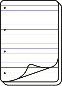 Elco Notizbuch-Einlagen A4, liniert 9 mm, 4-fach gelocht, 100 g/m² – 80 Blatt