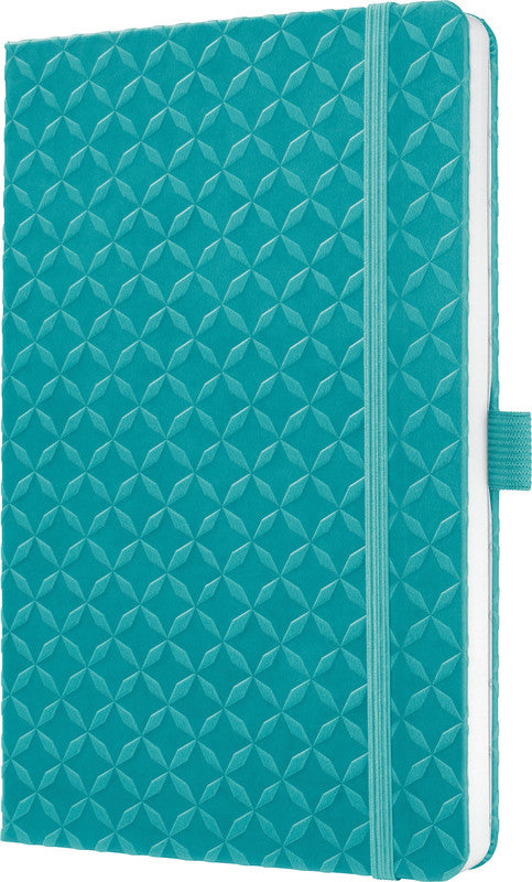 Sigel Notizbuch, A5, liniert, Fadenheftung, Karton, 174 Seiten, perforiert, 80 g/m² – türkis