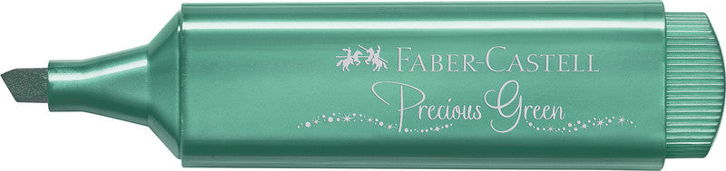 Faber-Castell Textliner 46 Textmarker – Metallic Grün, Keilspitze 1,2–5 mm