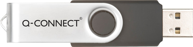 Q-CONNECT USB-Stick – 16 GB, USB 2.0, drehbarer Verschluss
