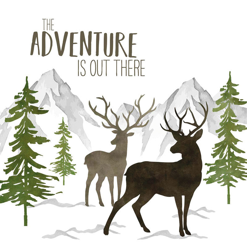 Ppd Servietten Adventure Deer – 33 × 33 cm – 3-lagig, Tissue – 20 Stk., FSC