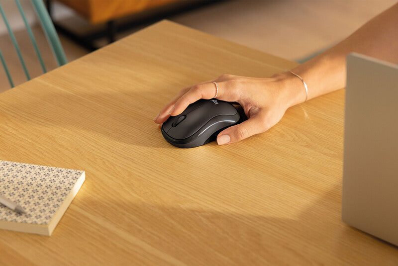 Logitech M240 Silent – Maus – Kabellos (Bluetooth/2,4 GHz), beidhändig, Graphit