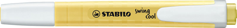 STABILO swing cool Pastel Edition Textmarker Gelb – Keilspitze, 1–4 mm