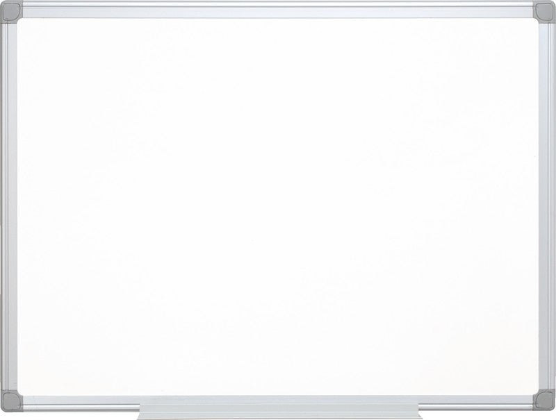 Q-Connect – Whiteboard – 150 × 100 cm, lackierter Stahl, magnetisch, Aluminiumrahmen, Wandmontage