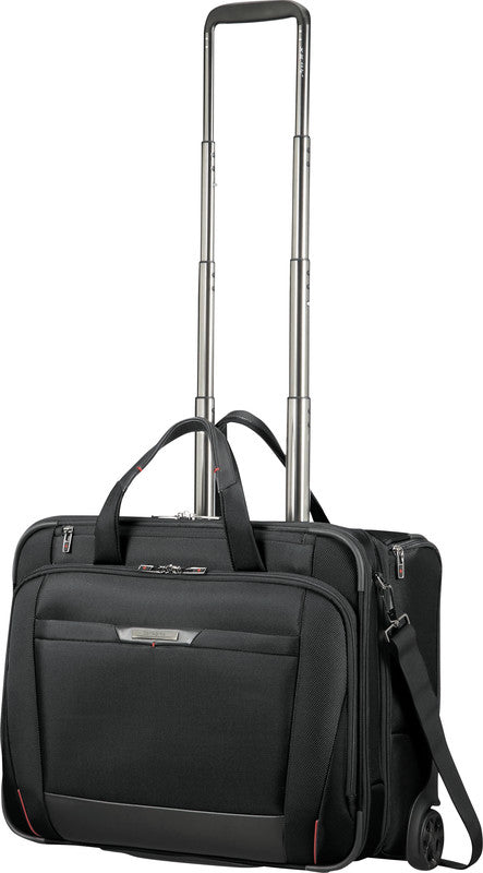 Samsonite Pro-DLX 5 Notebook-Trolley – 37,5 l, Aufsteckfunktion, RFID-Fach, Nylon, Schwarz