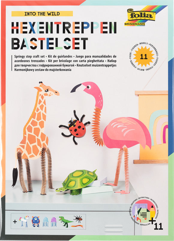 Folia Bastelset Tiere – 9 Stanzbogen – 250 × 350 mm