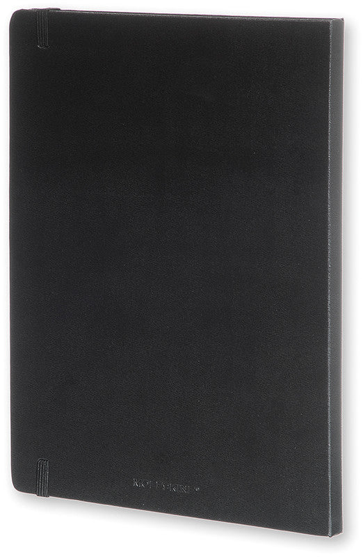 Moleskine Notizbuch, 190 × 250 mm, punktkariert, Leimbindung, Hardcover, 192 Seiten, 70 g/m² – schwarz