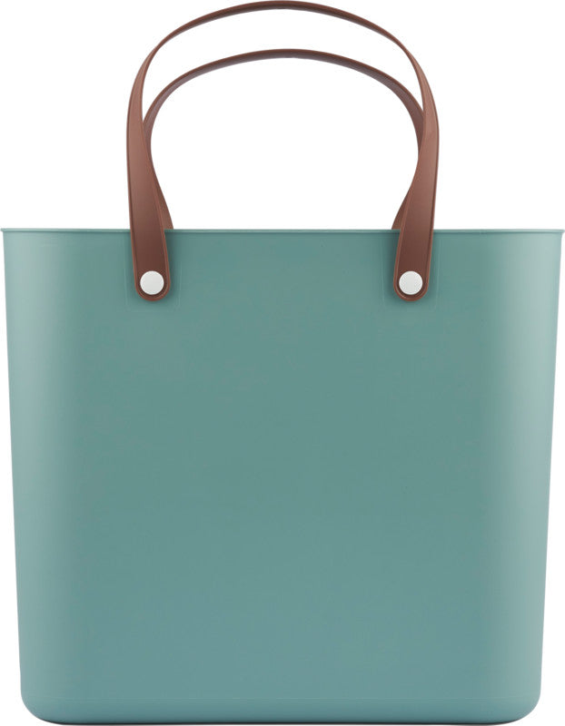 Rotho Einkaufstasche Multibag Style Albula – 25 l – 40 × 43 × 23,5 cm – Kunststoff – Mistelgrün