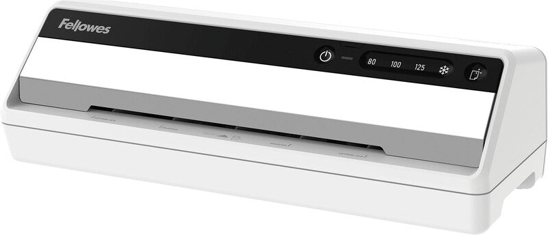 Fellowes Saturn 3i Laminiergerät A4 – Kaltlaminierer, bis 125 µm, 2 Rollen, 300 mm/min, schwarz/grau