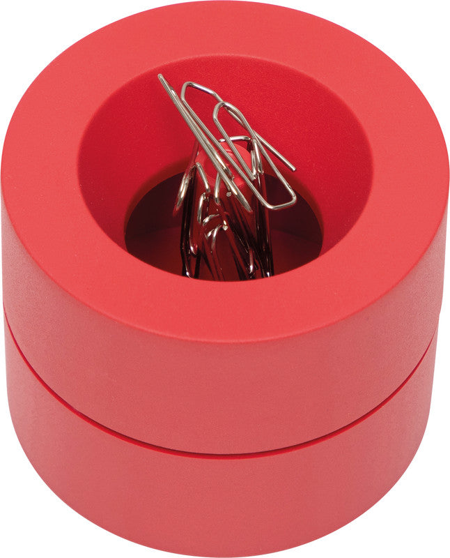 MAUL Klammerspender – Kunststoff, Rot, 73 × 60 mm