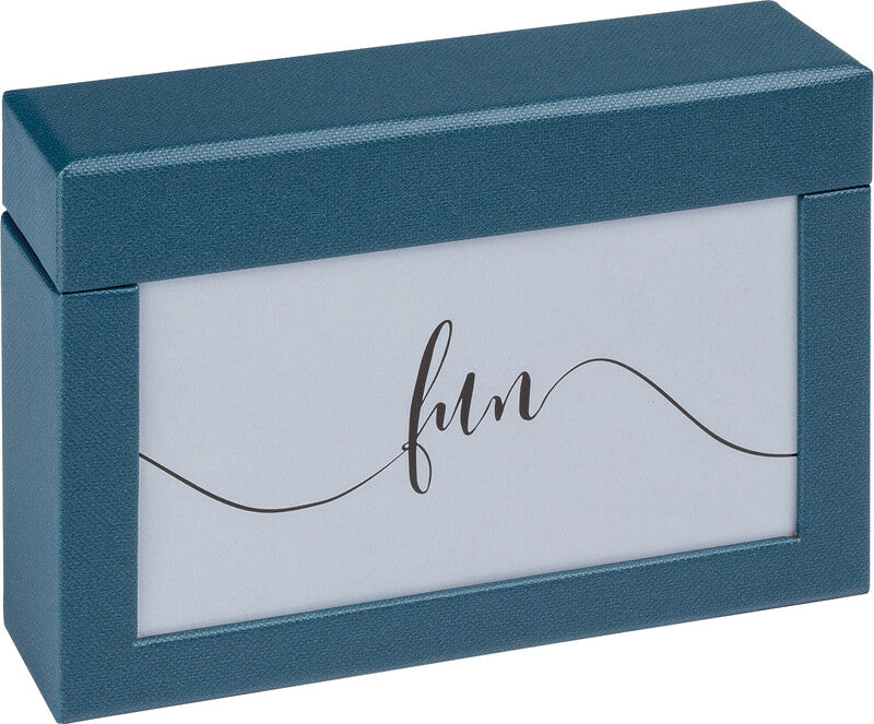 Walther Fotobox Fun – Papier, blau, 16,7 × 11,2 × 3,7 cm