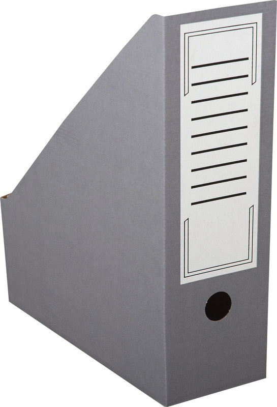 Elco Pac-it Stehsammler A4 – 100 mm, mit Griffloch, Anthrazit/Weiss, Karton