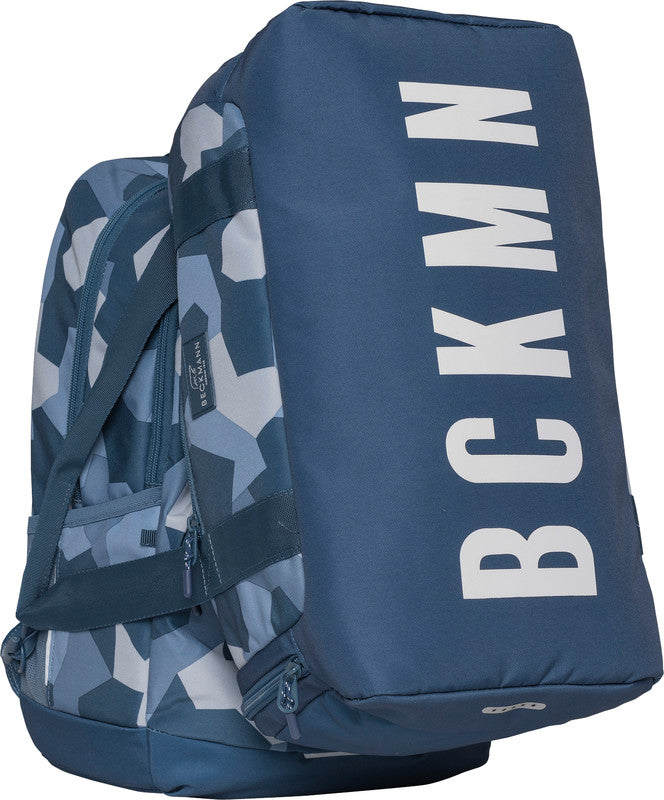 Beckmann Junior Sport Rucksack – Blau Camo – 31,0 cm×45,0 cm×22,0 cm – recycelte Materialien