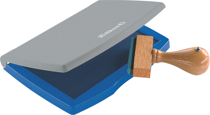 Pelikan Stempelkissen – getränkt, Kunststoff, 110 × 70 mm, Blau
