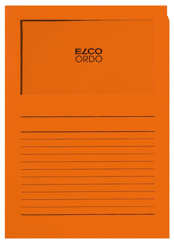 Elco Sichtmappe A4 – Orange, Papier, 100er-Pack