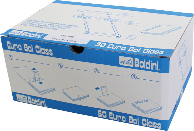 Boldini Ablageprodukt – Kunststoff, Blau, 130 mm, 50 Stk.