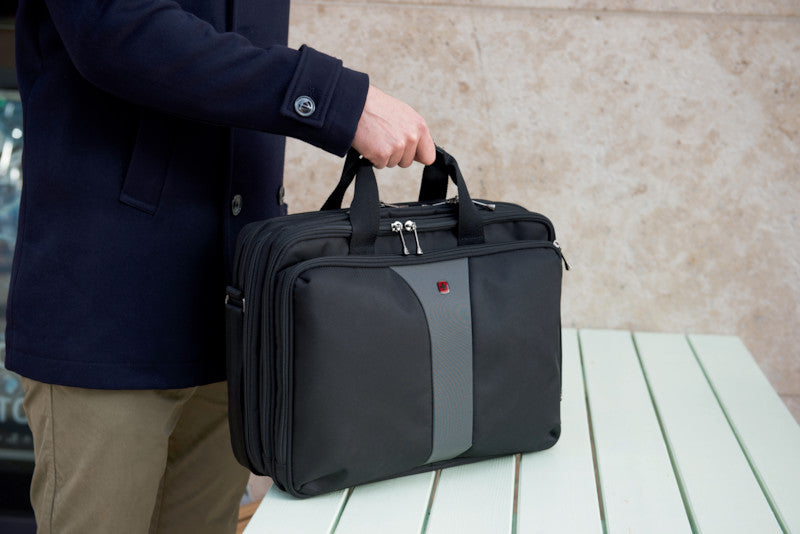 Wenger/SwissGear Wenger Legacy Notebook-Tasche – 15 l, wasserabweisend, Aufsteckfunktion, Polyester, mehrfarbig