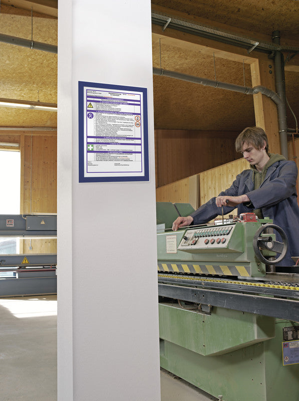Durable DURAFRAME Magnetrahmen – A4 – Dunkelblau – 2er-Pack