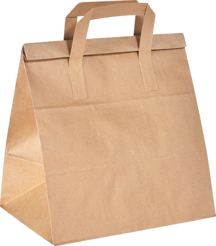 Duni BioPak Falttasche Papier – 8,5 l, 240 × 290 × 170 mm, braun, 250 Stück