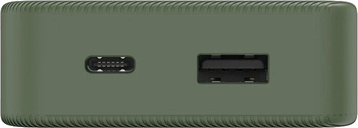 Hama Powerbank 10000 mAh, 1× USB-C, 1× USB-A, Batteriestatus (4 LEDs), für Smartphones, Tablets, Grün