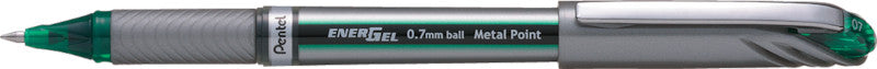 Pentel EnerGel Plus Gelschreiber – Grün, 0,7 mm, Kappe