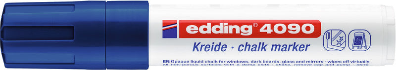 Edding Kreidemarker 4090 – Keilspitze, 4–15 mm – Blau