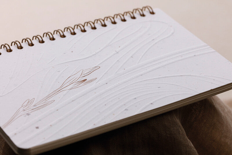 Clairefontaine Spiralheft, 110 × 170 mm, punktkariert, Spiralbindung, 50 Blatt, 90 g/m² – beige