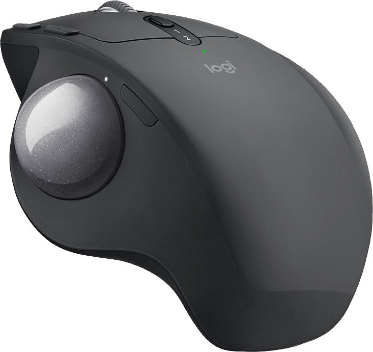 Logitech MX Ergo Ergonomische Maus – kabellos, Bluetooth + 2,4 GHz, für Rechtshänder, schwarz