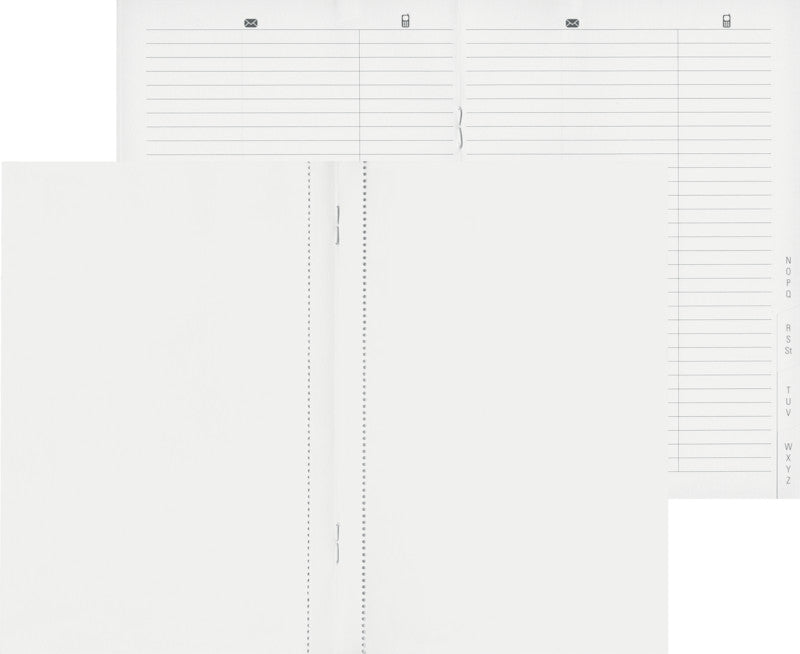 Biella Adressenregister Kalender-Einlage – geheftet, 7,5 × 12,6 cm, undatiert, PEFC