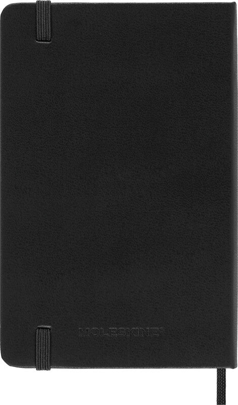 Moleskine Schüleragenda – 1 Woche/2 Seiten, gebunden, 9 × 14 cm, 18 Monate Juli–Dezember, Englisch, Schwarz, FSC