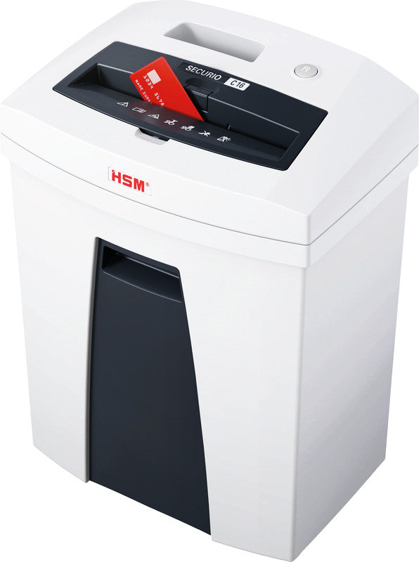 HSM Securio C16 – Aktenvernichter, DIN P-4, Partikelschnitt 4 × 25 mm, 7 Blatt, 25 l, A4